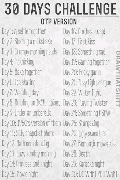 Rolly Chairs, Otp Drawing, Comics Sketch, Drawing Memes, 30 Day Art Challenge, 30 Days Challenge, Otp Prompts, 30 Day Drawing Challenge, Drawing Challenges