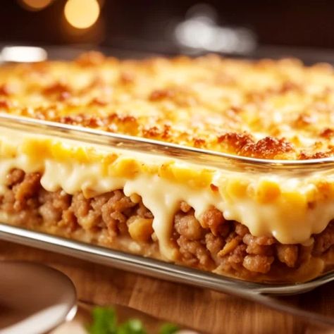 Easy Ground Pork and Potatoes Casserole with Sour Cream Recipe | Homemade Recipes 2024 Ground Pork And Potatoes, Pork And Potato Casserole, Potatoes Casserole Recipes, Ground Pork Casserole, Pork Sausage Recipes Dinner, Recipe Using Ground Pork, Ground Pork Recipes Easy, Ground Pork Sausage Recipes, Pork Casserole Recipes