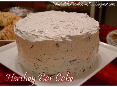 Hersey Bar Cake, Hershey Bar Cake, Brie With Cranberry Sauce, Hershey Bar Cakes, Hershey Cake, Bake Brie, Christmas Party Menu, Eggnog Cookies, Bar Cake