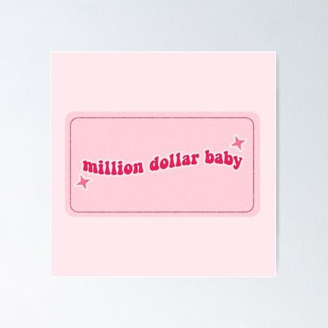 "million dollar baby" Poster for Sale by vbsartwork | Redbubble Million Dollar Baby, Baby Poster, Baby Posters, Million Dollar, The Album, Typography Design, Sale Poster, Typography, Diamonds