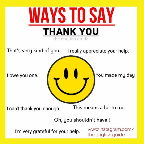 Ways To Thank Someone, How To Thank Someone For Helping You, How To Appreciate Someone, To Thank Someone, Best Friends Forever Images, Thanking Someone, I Really Appreciate, Grateful For You, Learn English Words