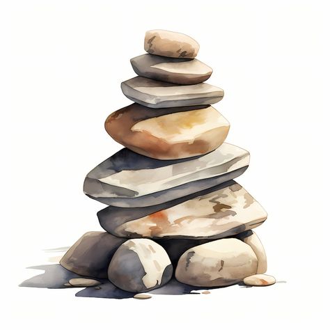 Cairns, Stone Cairns, Zen Stones, Meditation Stones Watercolor Clipart Set With 10 JPG Images Instant Download, Commercial Use - Etsy UK Playlist Icons, Rock Cairn, Zen Stones, Stone Cairns, Watercolor Clip Art, Meditation Stones, Stacked Stone, Jpg Images, Cairns