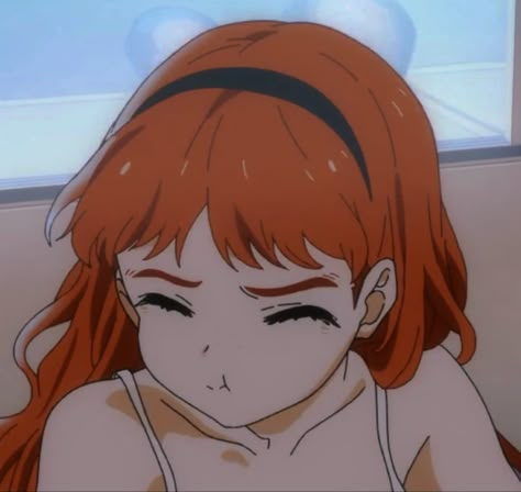 Ginger Hair Anime Pfp, Redhead Anime Pfp, Ginger Profile Pic, Ginger Girl Pfp, Ginger Hair Character, Orange Hair Anime Woman, Ginger Anime Characters, Orange Hair Characters, Ginger Anime Female