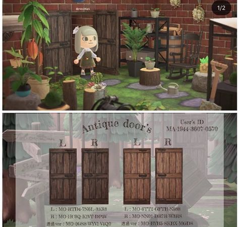 kels🕊 on Twitter: "hi! i’m going to make a thread of some of my favorite custom designs so that they’re easy to find and i can share them with u all!   cottagecore/forestcore/fairycore #acnh… https://t.co/GJP2TAFyxy" Acnh Cottagecore, Animal Crossing 3ds, Ac New Leaf, Animal Crossing Guide, Animal Crossing Qr Codes Clothes, Animal Crossing Wild World, Qr Codes Animal Crossing, New Animal Crossing, Antique Doors