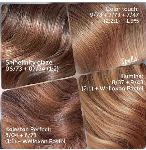 Honey Blonde Hair Formula, Shinefinity Formulas, Wella Formulas, Carmel Highlights, Wella Toner, Blonde Toner, Hair Formula, Colour Touch Wella, Wella Hair Color