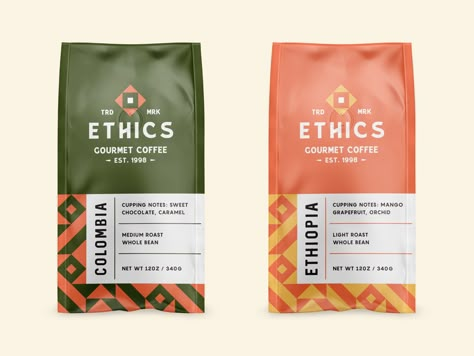 Coffee Bag Design, Coffee Label, Packaging Design Trends, Coffee Logo, 카드 디자인, Tea Brands, Gourmet Coffee, Food Packaging Design, Tea Packaging