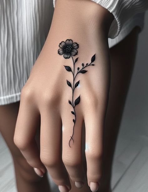 Mustache Tattoo On Finger, Elephant Finger Tattoo, White Flower Tattoos, Black Flowers Tattoo, Flipping The Bird, Forearm Flower Tattoo, Cross Tattoos For Women, Hand And Finger Tattoos, Ring Finger Tattoos