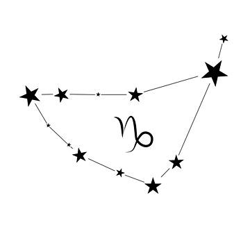 Buy "Capricorn Constellation" by BeauBop as a Sticker. Capricorn Sketch, Capricorn Doodle, Capricorn Illustration, Constellation Capricorn, Capricorn Constellation Tattoo, Constellation Drawing, Star Constellation Tattoo, Art Techno, Capricorn Constellation