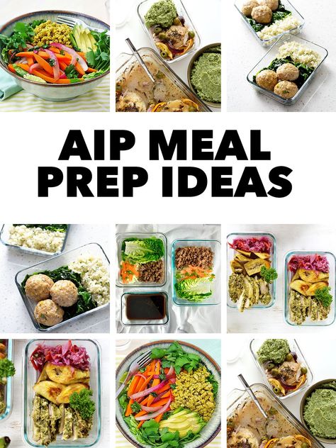 A collection of AIP Meal Prep Ideas from your favorite bloggers, ... Aip Meal Prep, Mediterranean Chicken Bake, Autoimmune Diet Recipes, Aip Diet Recipes, Autoimmune Recipes, Pork Lettuce Wraps, Autoimmune Paleo Recipes, Healing Diet, Aip Paleo Recipes