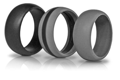 Wedding Rings For Him, Weight Lifters, Rubber Wedding Band, Grey Ring, Rings For Him, Silicone Wedding Ring, Wedding Band For Men, Silicone Wedding Band, Wedding Ring For Him