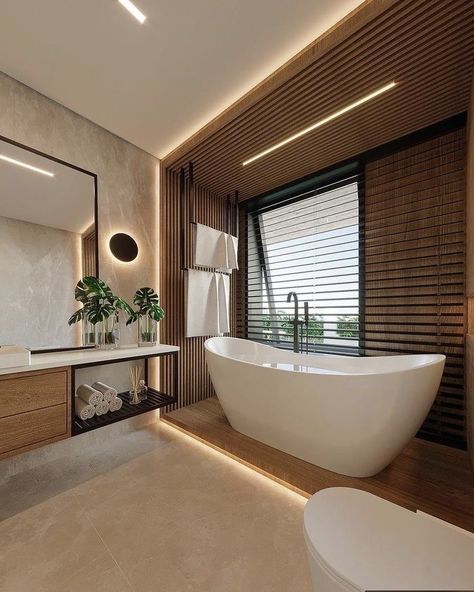 Modern Bathroom Decor Ideas Interior Design Master Bath, White Bath Tub, Master Bathrooms Luxury, Latest Bathroom Designs, Latest Bathroom, White Bath, Bathroom Design Decor, Bathroom Decor Ideas, Bathroom Inspiration Decor