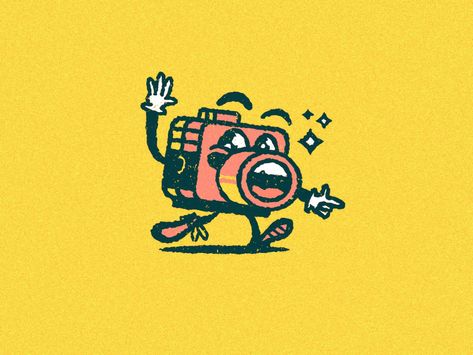 Retro Cam by Peter Giuffria Camera Cartoon, Dribbble Design, 80 Cartoons, Character Styles, Flat Art, Gameboy Color, Shirt Inspiration, Mobile Case, 90s Cartoon