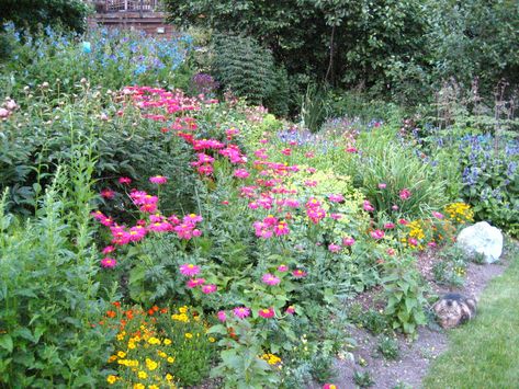 January Refresh, Border Garden, Fine Gardening Magazine, Blue Poppies, Butchart Gardens, Irvine California, Cottage Garden Design, Flower Garden Design, Daisy Painting