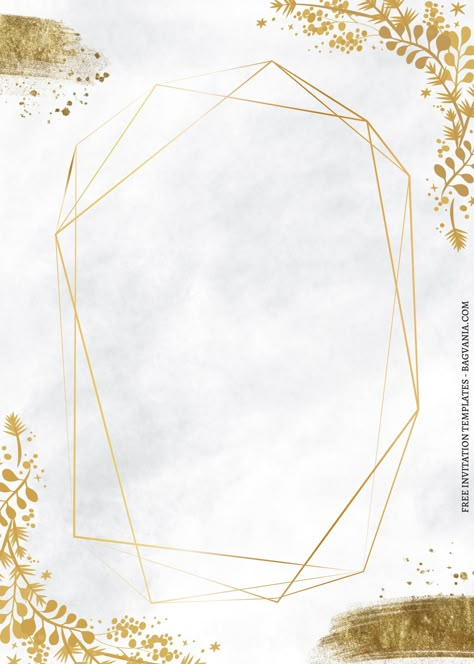 Birthday Party Invitation Background, Invitation Card Design Gold, Party Templates Invitations, Gold Wedding Card, Background For Invitation Card, Gold Invitation Card, Gold Party Invitations, Invitation Background Birthday, Birthday Invitation Card Background