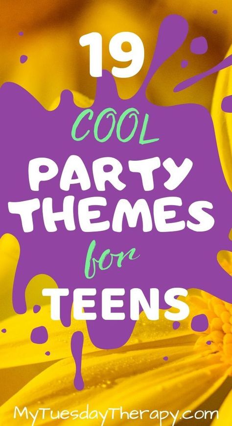 Party Ideas for Teens for Summer and Winter. Cool Birthday Party Themes for teenagers. Host an awesome birthday party for teen boys and girls. Games, decorations... Theme For Teenage Party, Themed Teenage Party Ideas, Party Themes Ideas For Teens, Teenage Bday Party Ideas, Themes For 13th Birthday Party, Birthday Themes For 17th Birthday, Tomboy Birthday Party Ideas, 12 Year Birthday Party Themes, Party Ideas For Teenagers Theme