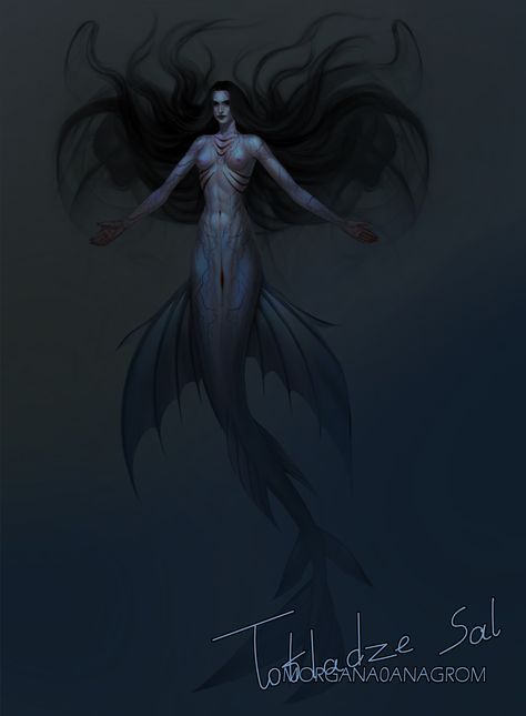 Morgana0anagrom — I’ve never participated in Mermay challenge... Siren Art, Mariana Trench, Realistic Mermaid, Fantasy Mermaids, Siren Mermaid, Mermaids And Mermen, Like Someone, Mythological Creatures, Sea Monsters