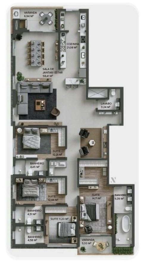 Modern House Floor Plans, Indian House Plans, Mansion Floor Plan, House Floor Design, Building House Plans Designs, House Arch Design, House Construction Plan, Model House Plan, Minimal House Design