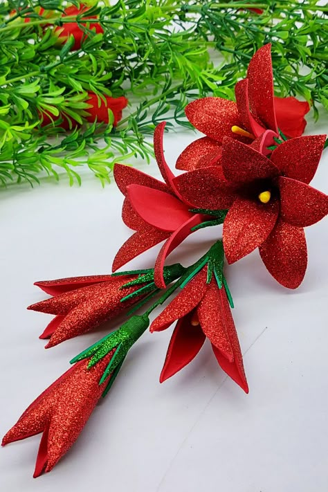 Flower #decoration #ideas - #flower making with #glitter sheet - #Room decoration flowers - 1st night room decoration with flowers - room decoration with flowers - flower making with glitter paper - foam paper flowers #bouquet - foam flowers #diy - foam flowers how to make- foam flowers wall #decor -foam flowers diy #tutorials-Foam Flower Diy-foam flowers how to make #videos-glitter flower nail #art - foam paper flowers how to #make Flowers With Glitter Sheet, Glitter Sheet Decoration Ideas, Foam Flowers Diy, Eva Foam Flowers, Diy Flower Decor, Foam Sheet Flowers, Flower Foam Diy, Foam Flower Bouquet, Night Room