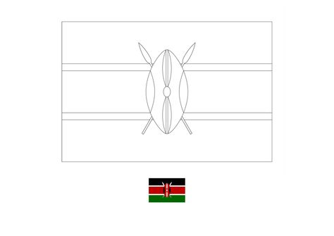 Kenya flag coloring page Swaziland Flag, Lesotho Flag, Malawi Flag, Mauritania Flag, Namibia Flag, South Sudan Flag, Burundi Flag, Gabon Flag, Gambia Flag