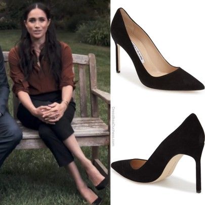 Suede Pumps Outfit, Manolo Blahnik Bb Pump, Pumps Outfit, Duchess Meghan, Meghan Markle Style, Strappy Stilettos, Black Suede Pumps, High Life, Shoe Closet