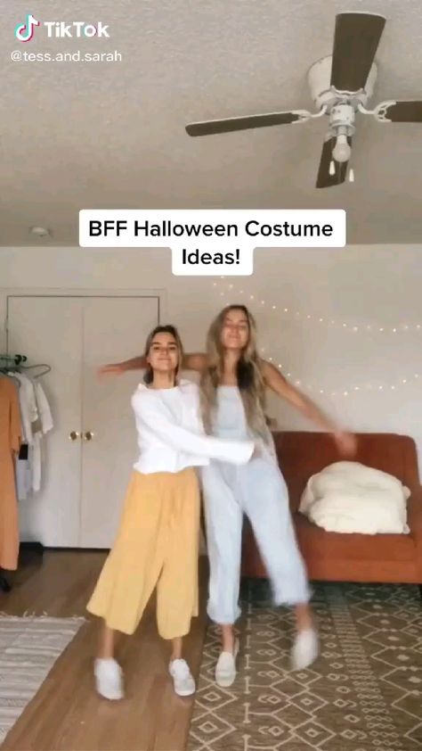 Halloween Costumes 2 Girls Friends, Bsf Halloween Costumes Teens, Halloween Costumes For Friends Of Two, Teen Duo Halloween Costumes, Iconic Duo Costumes Girls, Cute Costume Ideas For Best Friends, Halloween Costumes For Two Girls Bffs, Costumes For 2 Friends Funny, Girls Duo Costumes