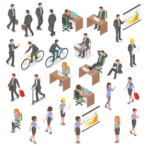 Urban Square Design, Isometric People, Drawing Rocks, People Png, Architecture People, Isometric Art, Vector People, Isometric Illustration, Free Vector Illustration