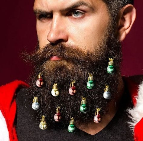 Viking Beard: How to Grow + Top 10 Styles – BeardStyle Beard Baubles, Beard Decorations, Mini Funny, Beard Ornaments, Beard Jewelry, Beard Art, Viking Beard, Bearded Lady, Christmas Sweater Party