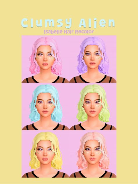 Sims 4 Cc Clumsy Alien Hair, Maxis Match Sims 4 Cc Hair Mint, Sims 4 Mint Hair Maxis Match, Sims 4 Alien Cc Patreon, Sims 4 Colorful Hair Cc, Sims 4 Cc Pastel Hair, Sims 4 Cc Hair Recolor, Sims 4 Not So Berry Cc Mint, Clumsy Alien Sims 4 Cc