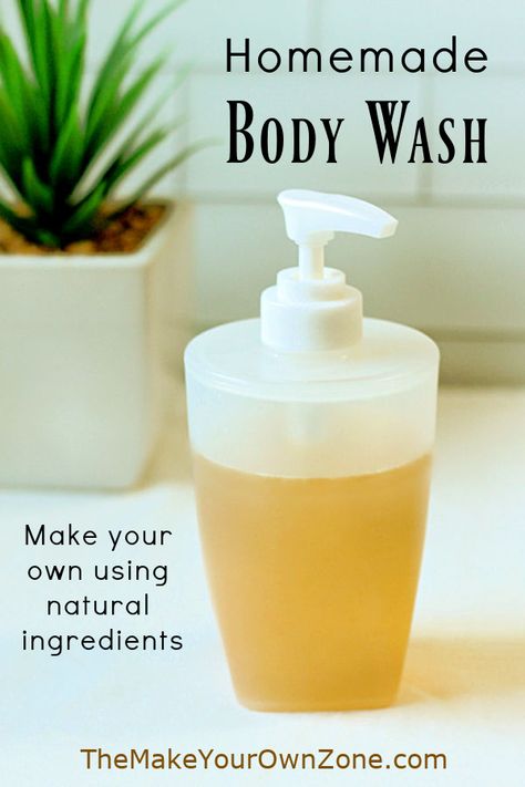 Homemade Shower Gel, Homemade Body Wash Recipe, Body Wash Recipe, Diy Body Wash, Honey Body Wash, Homemade Body Wash, Liquid Body Wash, Body Scrub Recipe, Natural Body Wash