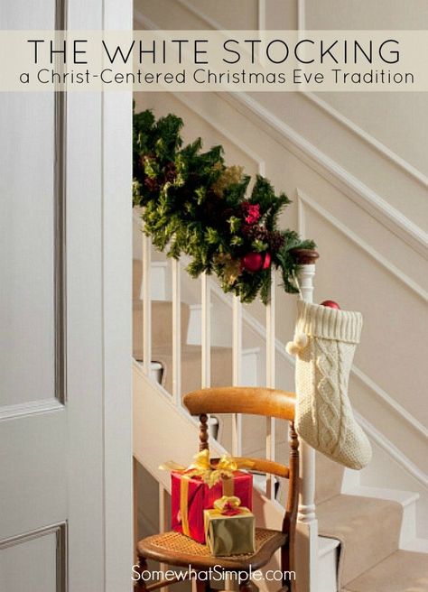 Christmas Stairs Decorations, Kids Holidays, Christmas Stairs, Parenting Blogs, Christmas Lesson, Jesse Tree, Christmas Staircase, Christmas Eve Traditions, Christ Centered Christmas