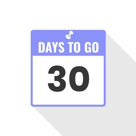 30 Days Left Countdown sales icon. 30 days left to go Promotional banner 30 Days To Go Wedding Countdown, Countdown Graphic, 30 Day Countdown, Vacation Countdown, Love Cartoon Couple, Promotional Banners, Cartoon Couple, Day Countdown, Wedding Countdown