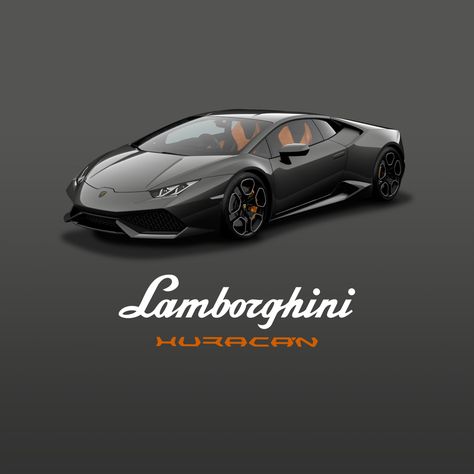 Lamborghini Huracan Coupe, Metallic Grigio Lynx, Shiny Black Style Package, Giano Diamond finish wheels, Orange brake calipers & Arancio Leonis Sportivo Alcantara interior option Lambo Huracan, Lamborghini Concept, Sports Cars Lamborghini, Cartoon Wallpaper Hd, Cool Car Pictures, Lamborghini Huracan, Car Illustration, Lamborghini Aventador, Art Cars