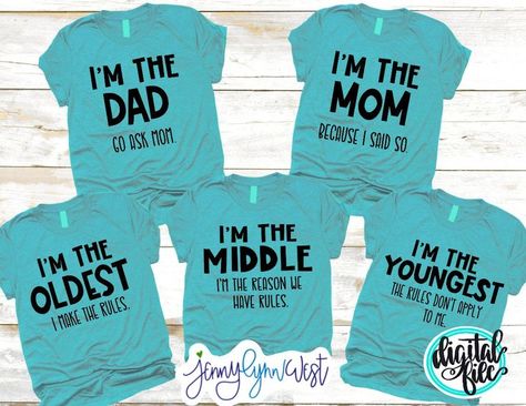 Pin on Products Iron On Cricut, Family Rules, Cute Shirt Designs, Design Mom, Girlfriend Birthday, T Shirts With Sayings, Cut Shirts, Shirts With Sayings, Family Shirts