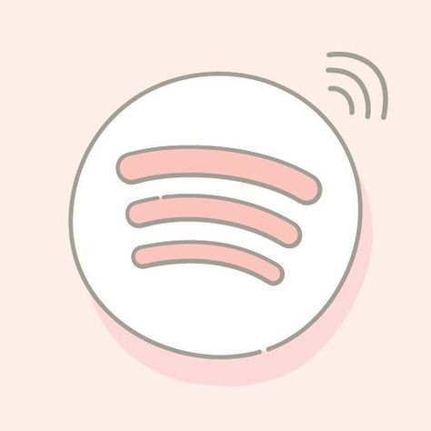 Cute Shortcut Icon, Kawaii Spotify Icon, Girly Icon, Apps Kawaii, Customize Iphone, Waves Wallpaper Iphone, Spotify Icon, Kawaii App, Shortcut Icon