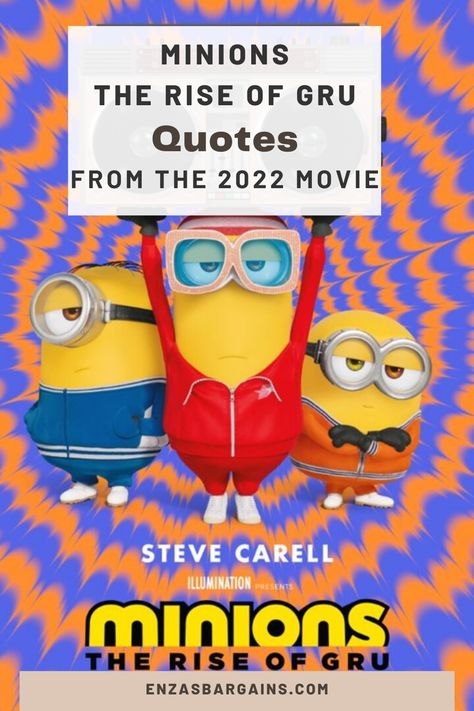 Rise Of Gru Party, Despicable Me Quotes, Minions Rise Of Gru, Gru And Minions, Minions The Rise Of Gru, Rise Of Gru, Minion Movie, Favorite Movie Quotes, Getting Played