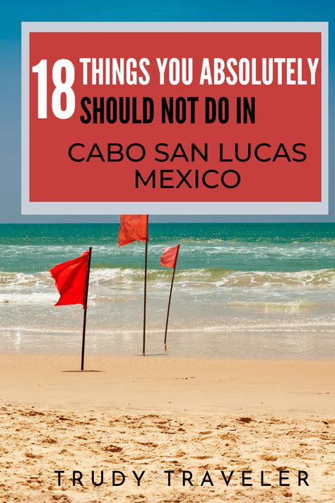 Cabo San Lucas Mexico has many things to do, restaurants, beaches, amazing food, and nightlife. Check out these Cabo San Lucas tips and the 18 Things You Should Not Do in Cabo San Lucas, Mexico. #CaboSanLucas #CaboSanLucasMexico #MexicoDestinations #CaboSanLucasThingsToDo #CaboSanLucasTips #CaboSanLucasRestaurants #CaboSanLucasNightlife Riu Cabo San Lucas, Cabo San Lucas Nightlife, Cabo San Lucas Restaurants, Travel Cabo San Lucas, Cabo Vacation, Cabo Mexico, San Lucas Mexico, Cabo San Lucas Mexico, Mexico Destinations