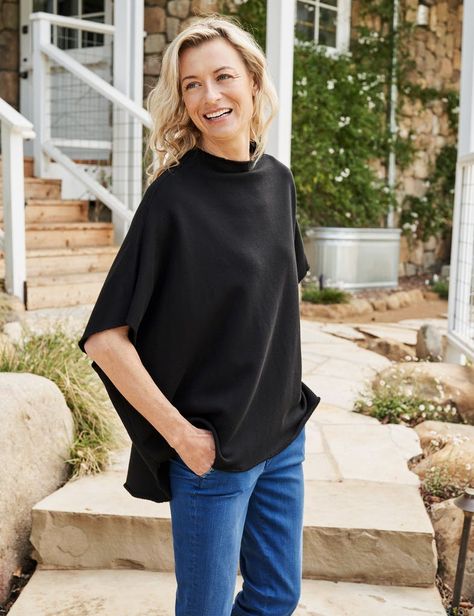 From classic whites to hand-distressed denims, meet the pieces that will become the backbone of your wardrobe. Frank And Eileen, Frank & Eileen, Favorite Sweater, Funnel Neck, Womens Sweatpants, Ponchos, Funnel, Distressed Denim, Open Shoulder Tops