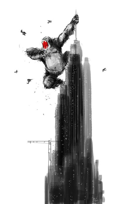 Kong. #pascalcampion #kingKong King Kong Art, Pascal Campion, Kaiju Art, Cool Monsters, Classic Monsters, Movie Monsters, Tv Movie, King Kong, Minimalist Poster