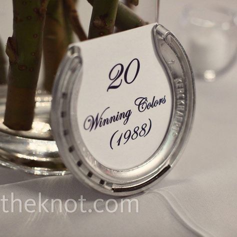 Horseshoe Table Numbers, Horseshoe Centerpieces, Shoe Table, Senior Brunch, Wedding Craft Ideas, Western Themed Party, Kentucky Derby Party Decorations, Derby Party Decorations, Mrs To Be