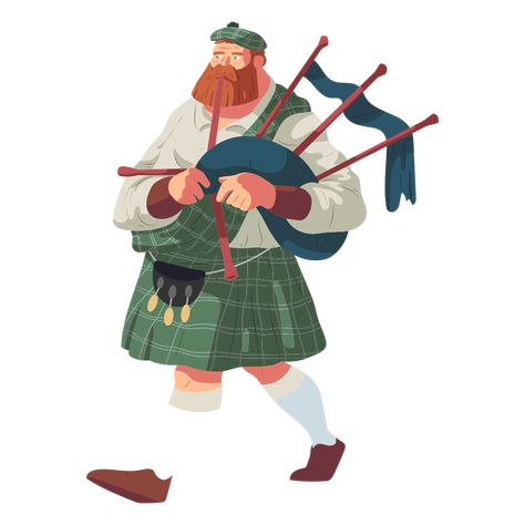 Man bagpipe kilt sporran scottish flat #AD , #PAID, #SPONSORED, #kilt, #flat, #scottish, #bagpipe Scottish Drawings, Scottish Illustration, Sporran Scottish, Scottish Character, Scotland Illustration, Scottish Party, Scotland Kilt, Flag Drawing, Beautiful Scotland