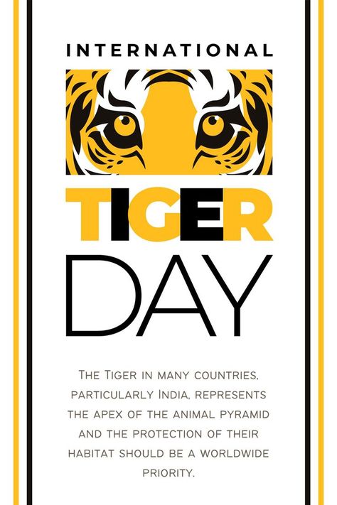 International Tiger Day Quotes! International Tiger Day, Tiger Day, Tiger Illustration, Vet Med, Zoology, Wild Life, Veterinarian, Tigers, Forest