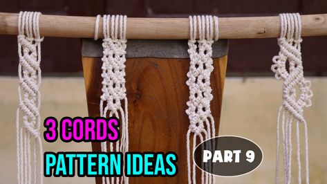 How to Macrame | DIY Macrame | 3 Cords Pattern Ideas | Design & Tutorial by LIT decor (Part 9) #macrame #macrametutorial #macramewallhanging #planthanger #plantholder #wallhanging #bohostyle #macrameworkshop #LITdecor #abouthoian #howtomacrame #diymacrame #마크라메 #макраме #mandala #macramemandala #colorsmacrame #macrameplanthanger #modernmacrame #macrameforbeginners #macramepatterns #macramepatternideas #macramebasicknots How To Macrame, Basic Knots, Diy Friendship Bracelets Tutorial, Embroidery Hoop Crafts, Macrame Knots Tutorial, Makramee Diy, Macrame Owl, Macrame Knots Pattern, Macrame Wall Hanging Diy