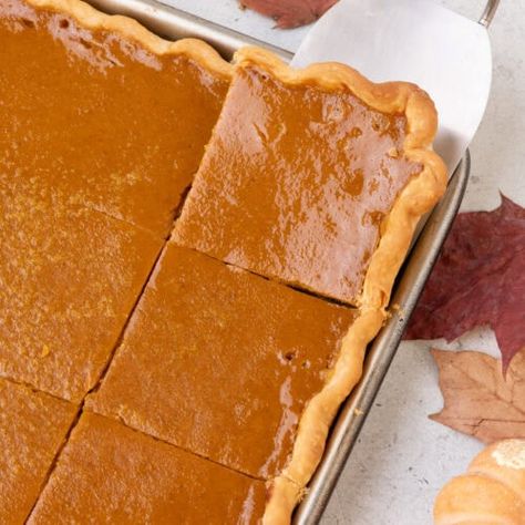 Pumpkin Slab Pie Recipe, Pumpkin Slab Pie, Boston Cream Poke Cake, Flakey Pie Crust, Slab Pie Recipes, Pineapple Dream Dessert, Slab Pies, Pumpkin Zucchini, Soft Peanut Butter Cookies