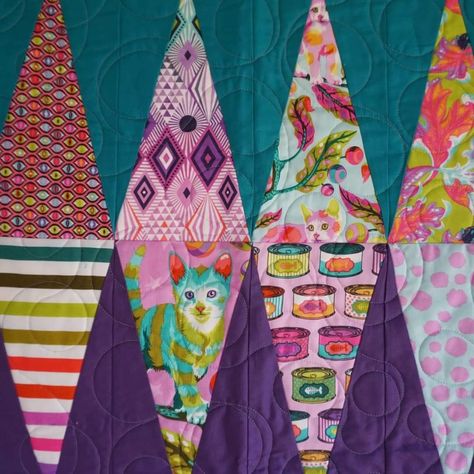 Colorful Explosion, Cat Snacks, Tula Pink, Fabric Yardage, Modern Fabric, Cat Theme, Quilting Projects, Feline, Quilting