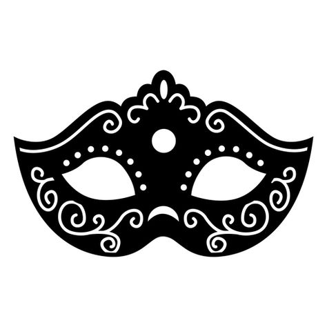 Fancy carnival mask silhouette PNG Design Mask Silhouette, Props Ideas, Carnival Mask, Spooky Night, Epoxy Art, Portfolio Examples, Door Decorations Classroom, Carnival Masks, Silhouette Png