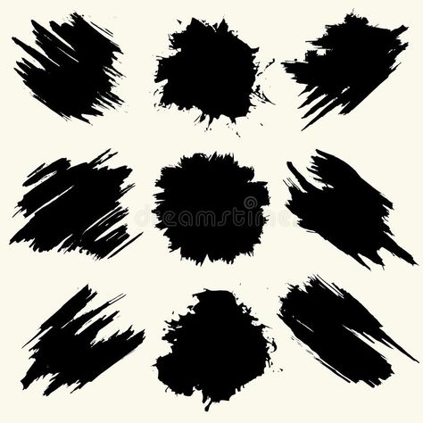 Collection of smears with black paint, strokes, brush strokes, stains and splash #Sponsored , #affiliate, #AD, #smears, #paint, #stains, #black Svg Brush Strokes, Paint Strokes Svg, Paint Brush Strokes Svg, Paint Brush Strokes, Silhouette Cameo 4, Cricut Help, Cricut Stencils, Idee Cricut, Projets Cricut