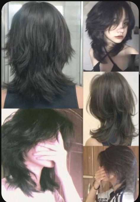 Short Shag Cuts For Thick Hair, Fotografi Fesyen, Pretty Hair Cuts, Wolf Haircut, Short Grunge Hair, Short Hair Tomboy, Dyed Hair Inspiration, Hair Inspiration Short, Wolf Cut