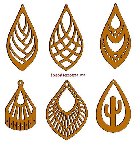 Diy Faux Leather Earrings, Shapes Template, Laser Cut Wood Jewelry, 3d Svg Files, Earring Shapes, Earring Template, Laser Cut Wood Earrings, Earring Svg, Laser Cut Wood Crafts