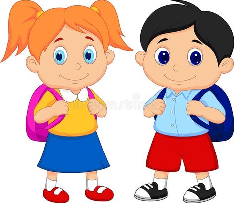 Boy And Girl Drawing, Student Clipart, Pre Primary School, Moral Stories For Kids, Boy And Girl Cartoon, Girls Clips, Cartoons Png, Cartoon Boy, Boy And Girl