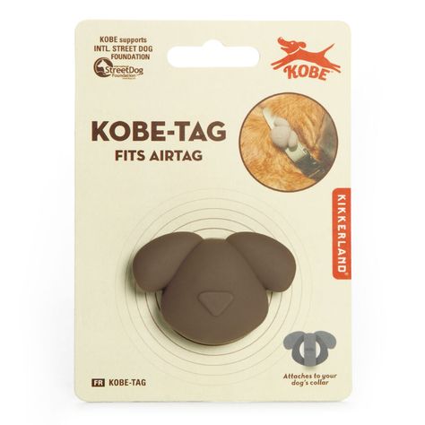 Kikkerland Kobe - Tag Fits Airtag Pet Camping, Clever Gadgets, Toy Packaging, Street Dogs, Dog Collar Tags, Gifts For Dog Owners, Dog Face, Quirky Gifts, World Market